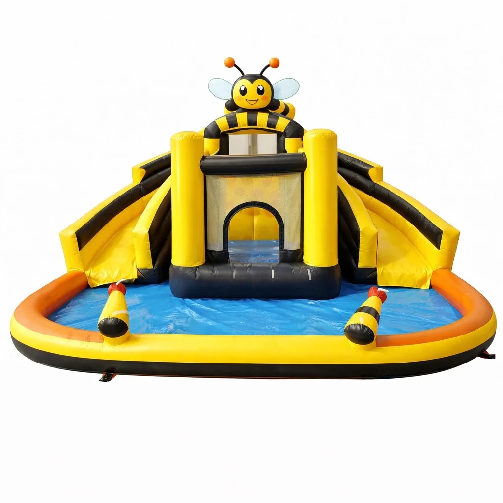 Bouncing Castle Inflatable Water Park Water Slide with Pool Bounce House With Slide for Kids Adults with Blower