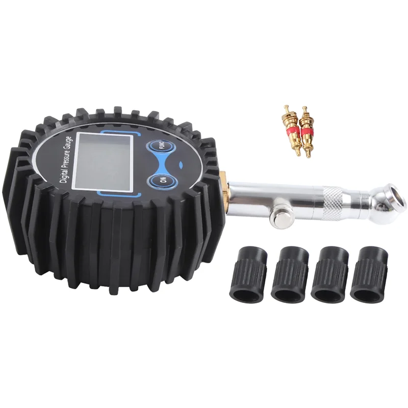 

AB61-цифровой манометр для шин, электронный манометр для шин, черный металл для автомобилей, манометр для шин, сверхмощный манометр для шин