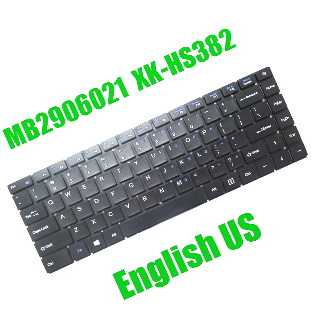 

English US Laptop Keyboard MB2906021 XK-HS382 Black Without Backlit New