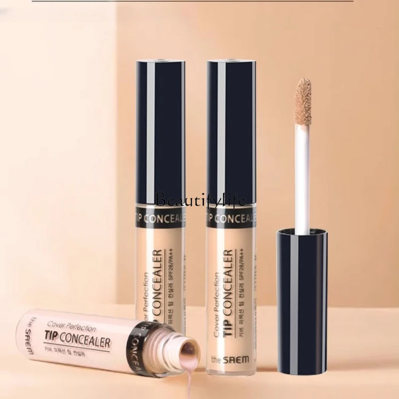 South Korea Liquid Concealer Facial Spot Acne Marks Cover Persistent Cream Pen Brightening Liquid Highlight Female