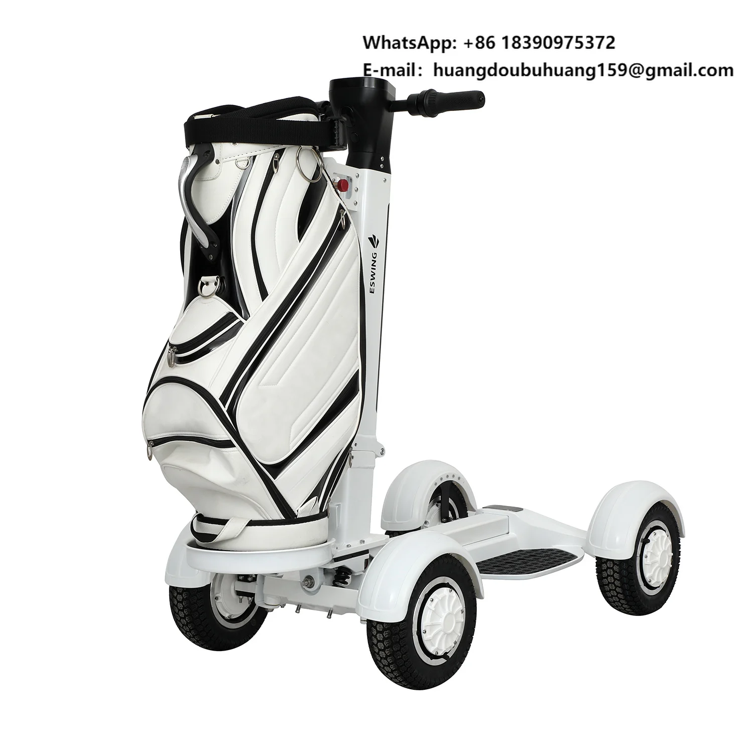Manufacturer Direct Sale Foldable Four-Wheel Rear-Wheel Drive Electric Golf Cart