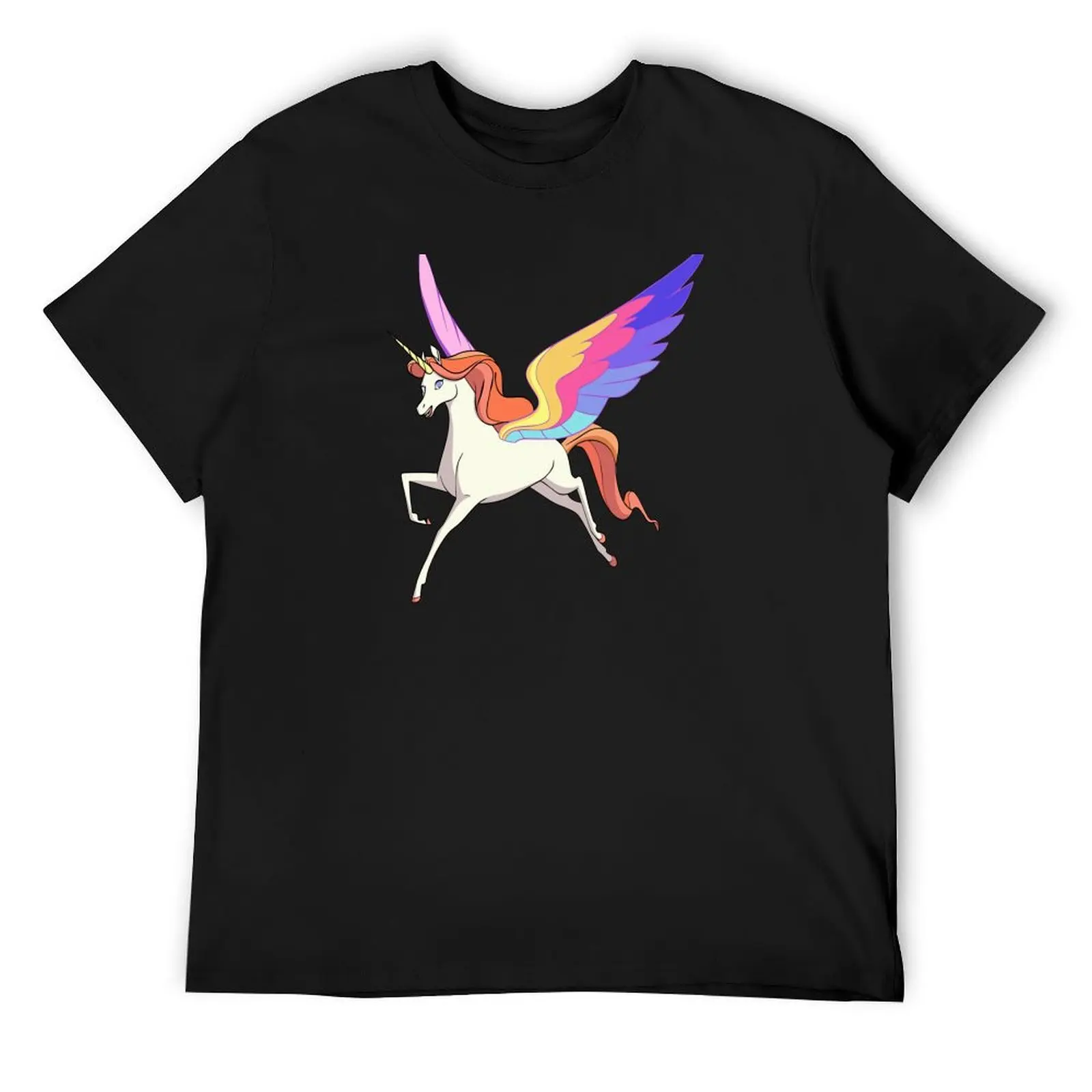 Swift Wind She-Ra Unicorn [FKA Horsey]; Adoras Alicorn T-Shirt vintage anime clothes mens designer t shirt