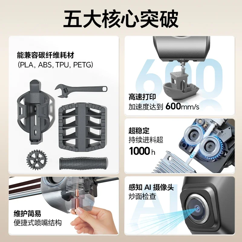 Household desktop-level high-precision high-speed printing, fully automatic leveling ornament, practical tool model printing