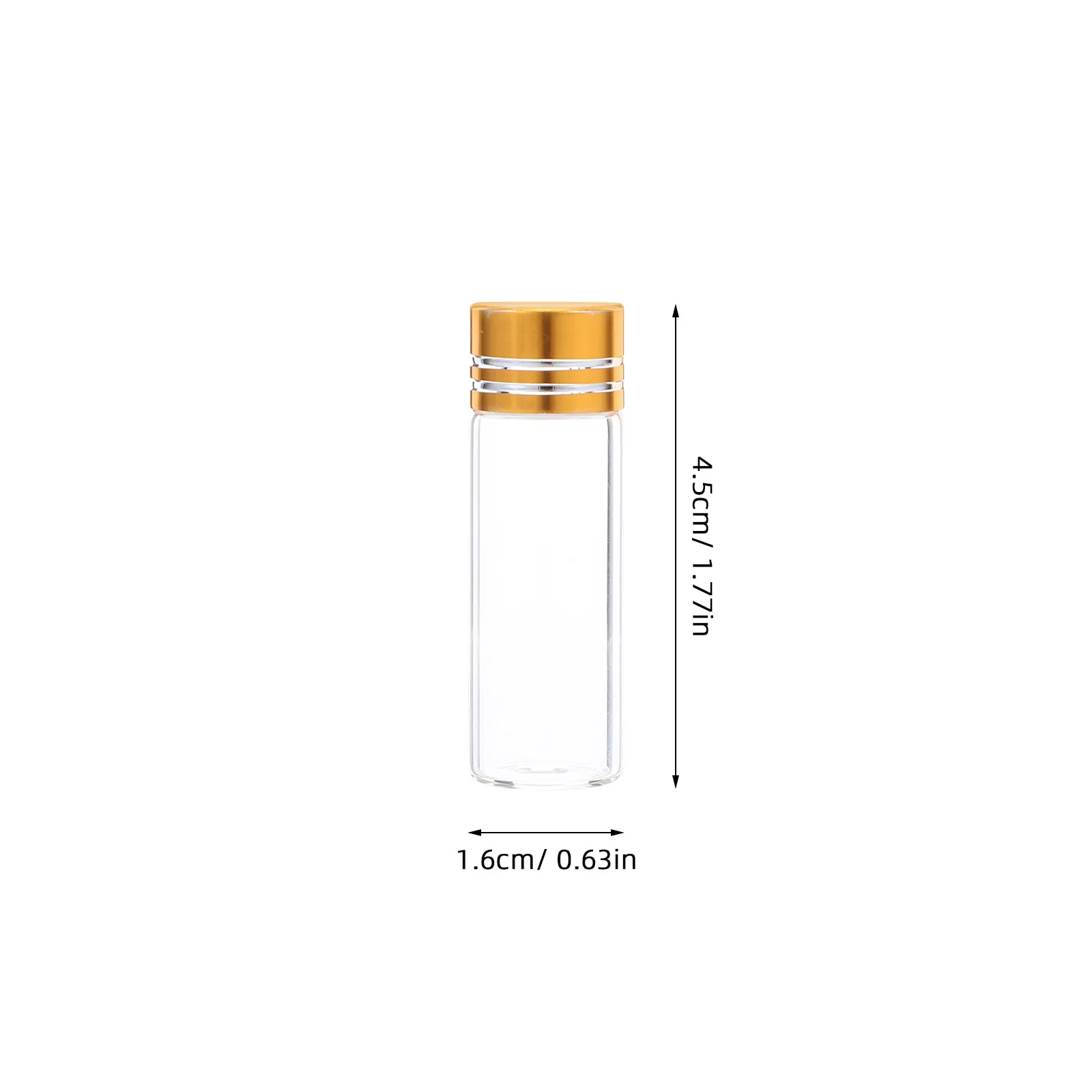 24Pcs Perfume Sample Bottles Transparent Glass Clear Small Vials Refillable Sealed Mini Essential Oil Bottles Travel view 2