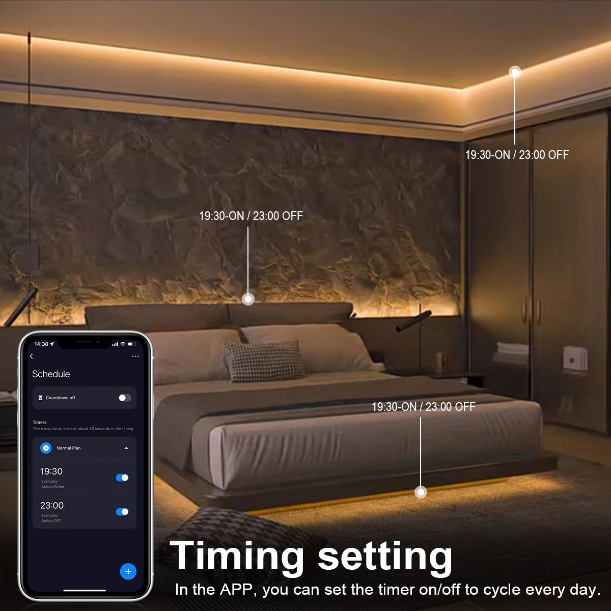 Imagem -04 - Tuya Smart Wifi Cob Led Neon Light Strip Impermeável Fita Flexível Controle de Voz do Aplicativo Funciona com Alexa Google Home Cabinet Lamp 24v