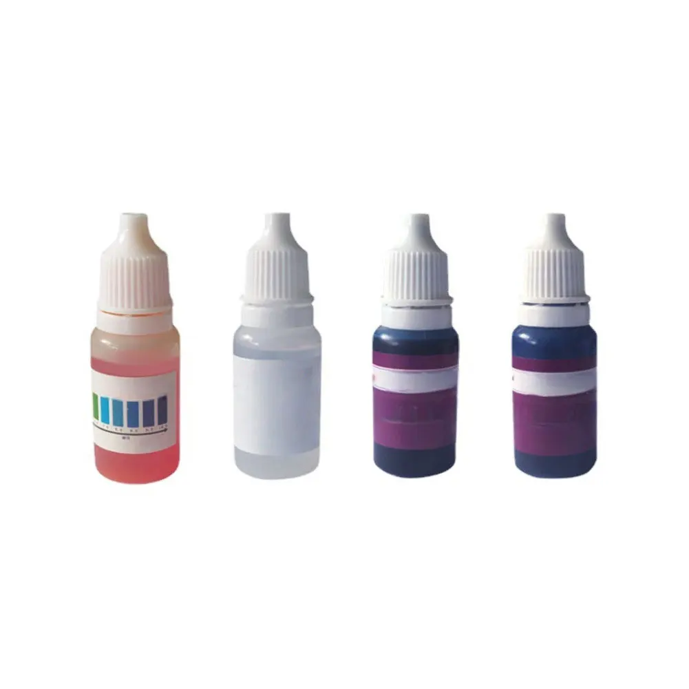 5PCS Water Quality Testing Reagent Calcium Magnesium PH-Chlorine Water Quality Test Swimming Pool Liquid Hydroponics Tester