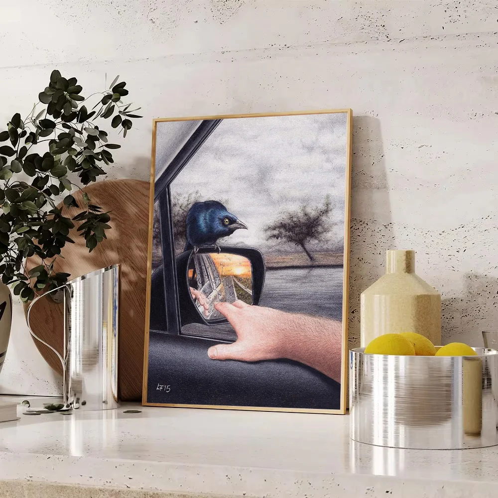 خمر حائط لوح رسم الفن مجردة الشكل صورة ديكور المنزل التصميم الداخلي الحديث هدية ديكور #1