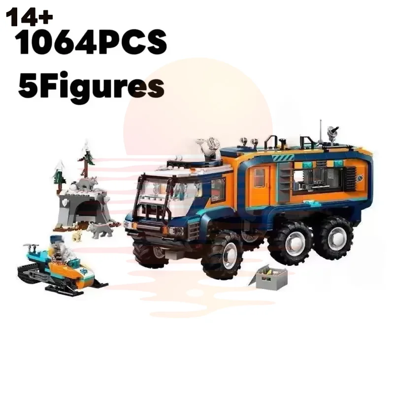 

Hottest 1064pcs City Arctic Explorer Science Lab Truck Building Blocks Set Compatible Idea For Birthday Gifts
