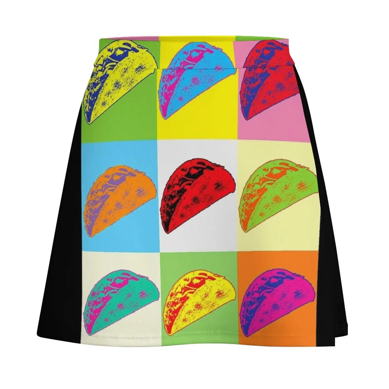 Taco Pop Art Taco - Taco Lover Mini Skirt korean summer clothes Clothing Short women′s skirts Women's summer skirt