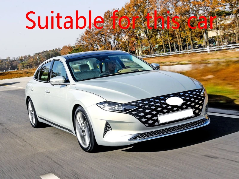 For Hyundai Azera Grandeur (IG) 2019-2022 Carbon Fiber Style Door Window Armrest Cover Switch Panel Trim Molding Garnish
