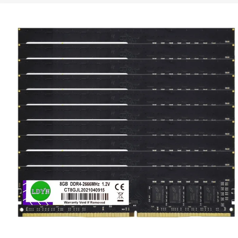 10PCS DDR4 RAM 4GB 8GB 16GB 2133 2400 2666 3200MHz PC4-17000 19200 21300 25600 UDIMM 288PIN 1.2V NON-ECC Desktop Memory RAM DDR4