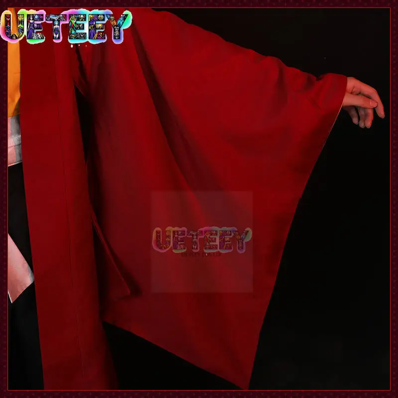 UETEEY Japanese Anime Figue Samurai Tsugikuni Yoriichi Cloak Coat Trousers Belt Men Halloween view 6