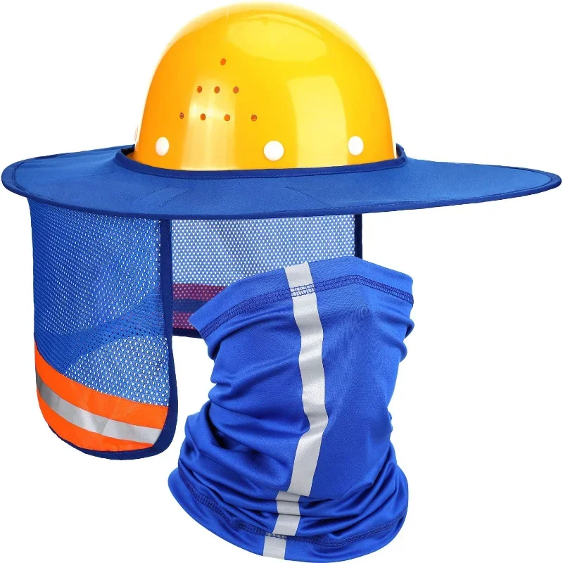 Sombrero duro de verano para hombres y mujeres, protección reflectante para el cuello, casco de protección solar para trabajadores de la construcción