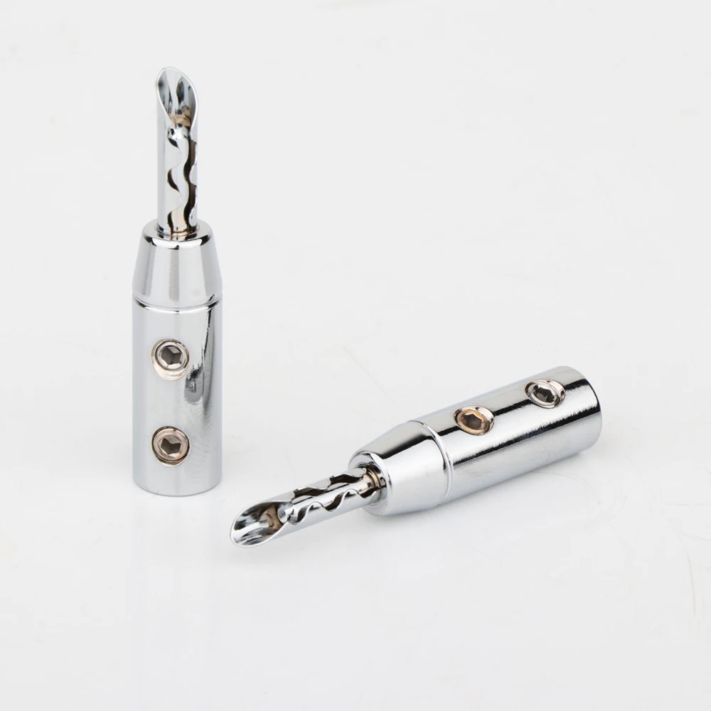 BFA Z-Typ Bananenstecker Lautsprecherstecker Doppelschrauben-Verriegelung Bananenstecker HIFI Audio-Qualität Steckverbinder Rhodium-Gold-Beschichtet – Detail 11