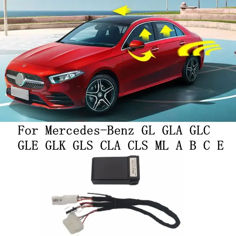 Do Mercedes-Benz A B C E GLC CLS GLA GLE ML serii automatyczny podnośnik szyby jednoprzyciskowy inteligentny samozamykacz szyby W205 W204 W213
