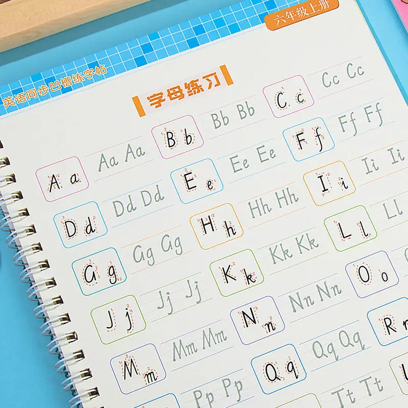 

Custom. Sixth Grade People's Education Edition Elementary School English Handwriting Practice Book Synchronized Groove Copybook