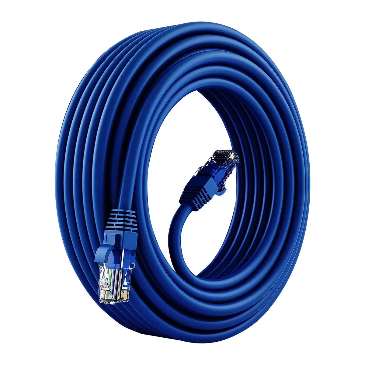 كابل إيثرنت 5 CORE بطول 10 أقدام Cat 6 سلك تصحيح إنترنت الكمبيوتر عالي السرعة WiFi RJ45 للاستخدام الداخلي والخارجي للألعاب - ET