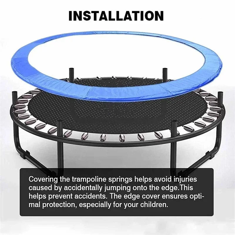 Trampoline Protection Mat Trampoline Safety Pad Round Spring Protection Cover Water-Resistant Pad Trampoline Accessories