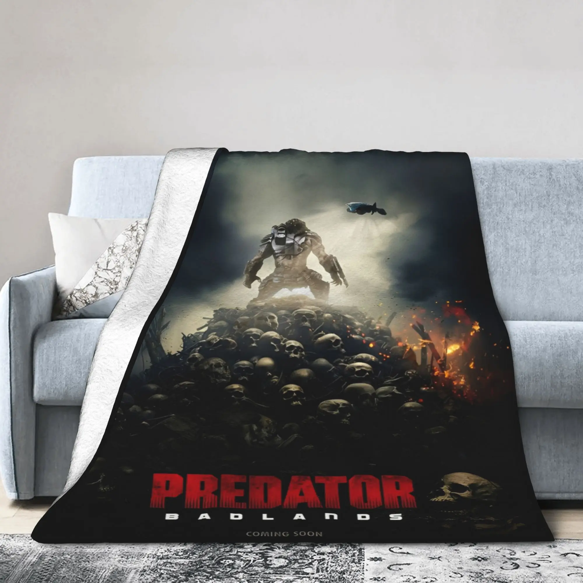 Relax Predator: بطانية Badlands Merch لتزيين المنزل من الفلانيل الناعم للأريكة #2