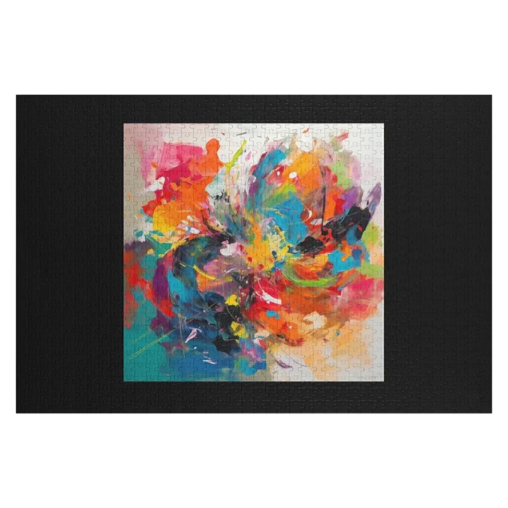 

Splashes Of Color: Colorful Painting Contemporary Art Vibrant Colors Jigsaw Puzzle Jigsaw Custom Custom Gifts Wood Name Puzzle