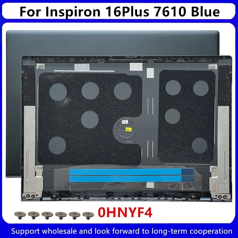 Cubierta trasera para Dell Inspiron 16Plus 7610 LCD, azul, 0HNYF4, HNYF4, funda superior, reposamanos, parte inferior, nuevo