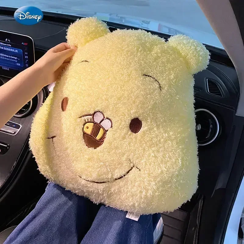 Disney car interior seat cushion headrest car pillow cute Winnie the Pooh waist pillow cartoon four seasons cushion accessories