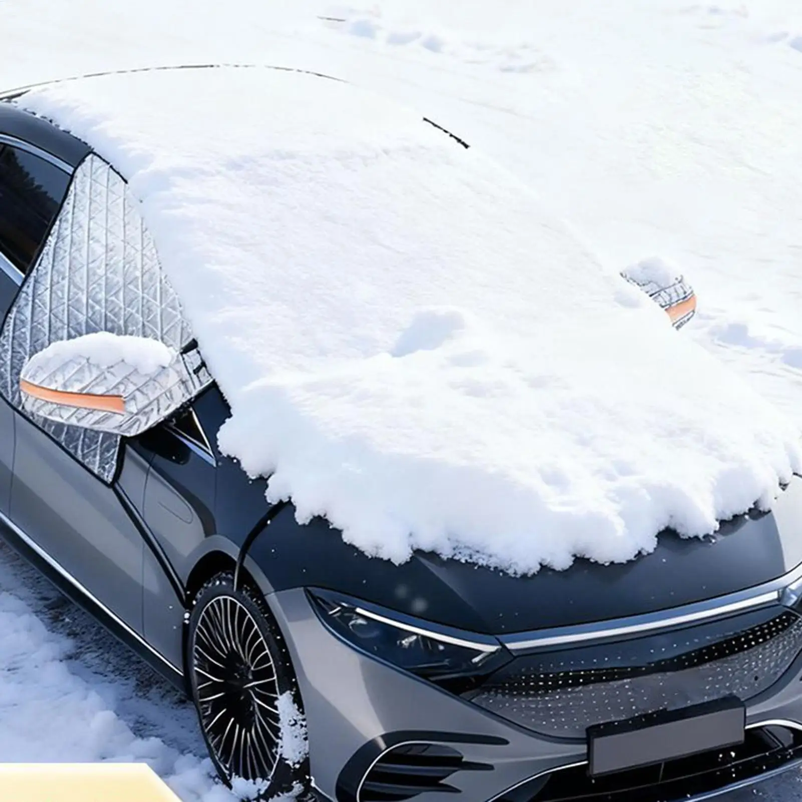 Windshield Snow Cover Magnetic Windscreen Protector Windshield Ice Protector Cover For Winter Snowy Days Freezing Rain SUVs RVs