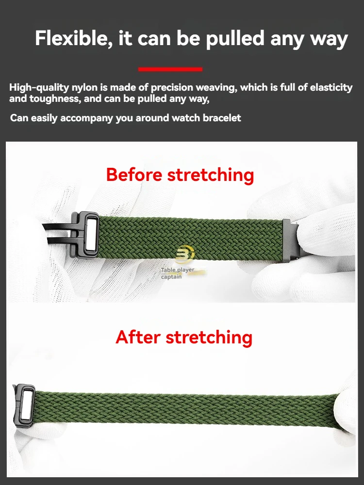 카시오 AE-1200WHD/A158/A168/F91W/A159/A169 마그네틱 버클 경량 스트랩 팔찌용 탄성 나일론 퀵 릴리스 시계 밴드