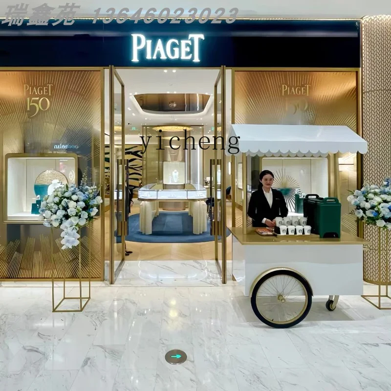 ZC high-end booth float clock in point promotion bread display mobile stall car