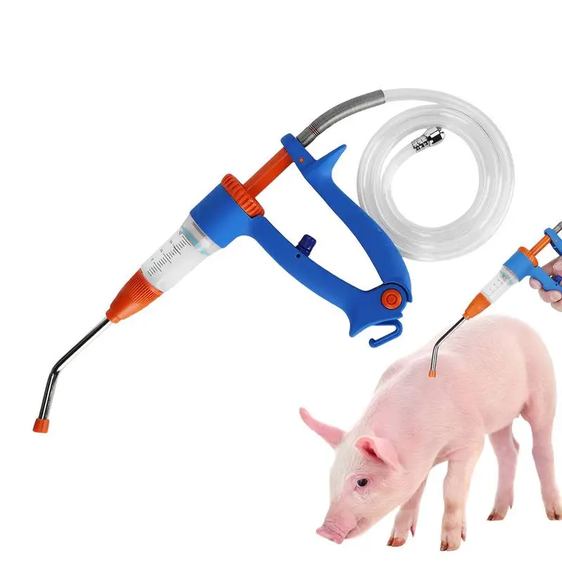 

20ml Automatic Livestock Continuous Syringe Veterinary Equipment Vaccination Metal Multifunction Farm Tool