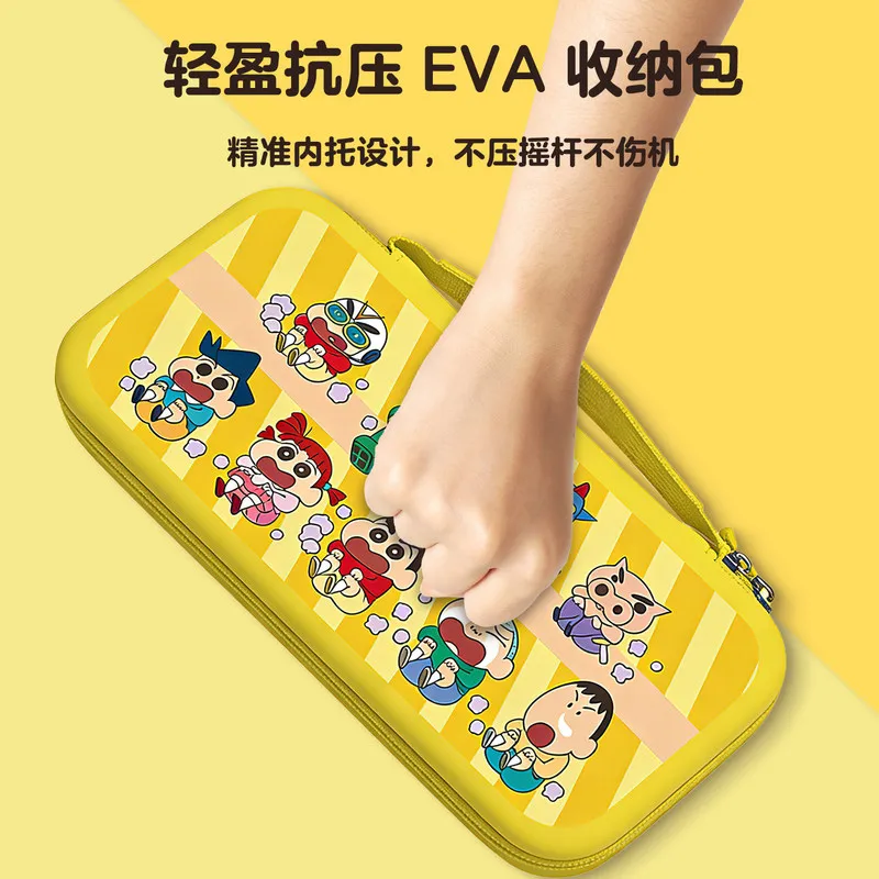 Cute Design Switch2 Protective Storage Bag Crayon Shin Chan Cartoon Custom Oled Ns Storage Bag Anti Drop Anime Game Peripheral