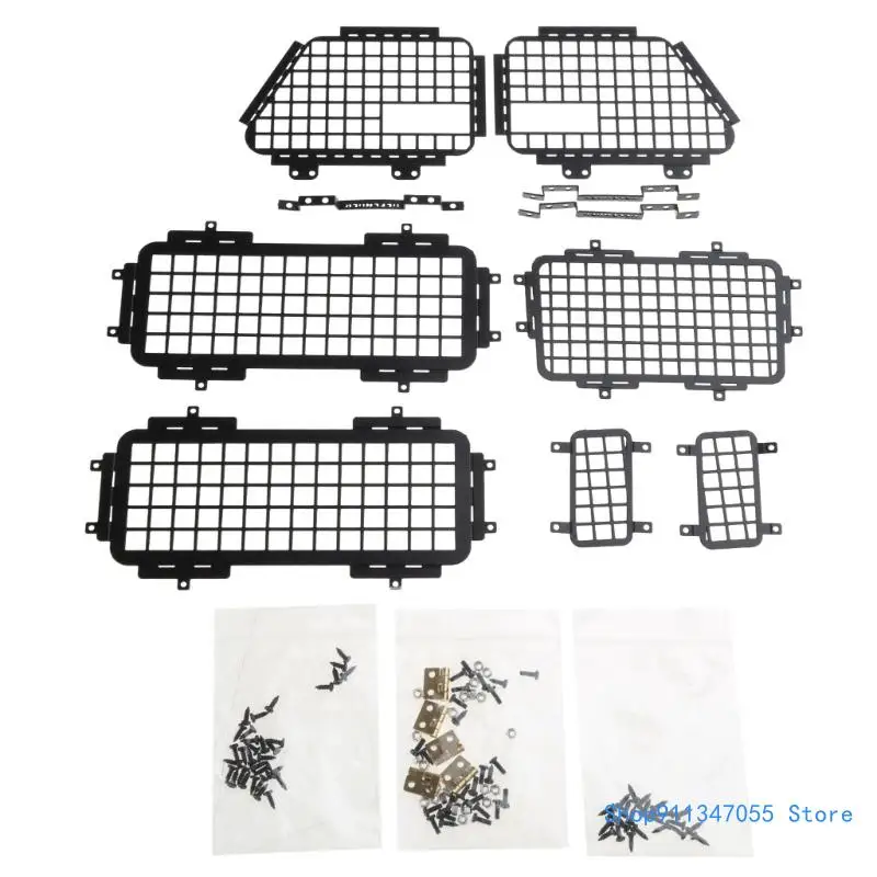 

7Pcs Remote Control Crawler Window Mesh Front Rear Side Window Protective Net Modified Kits for D90 MN99S 1/12 Drop shipping