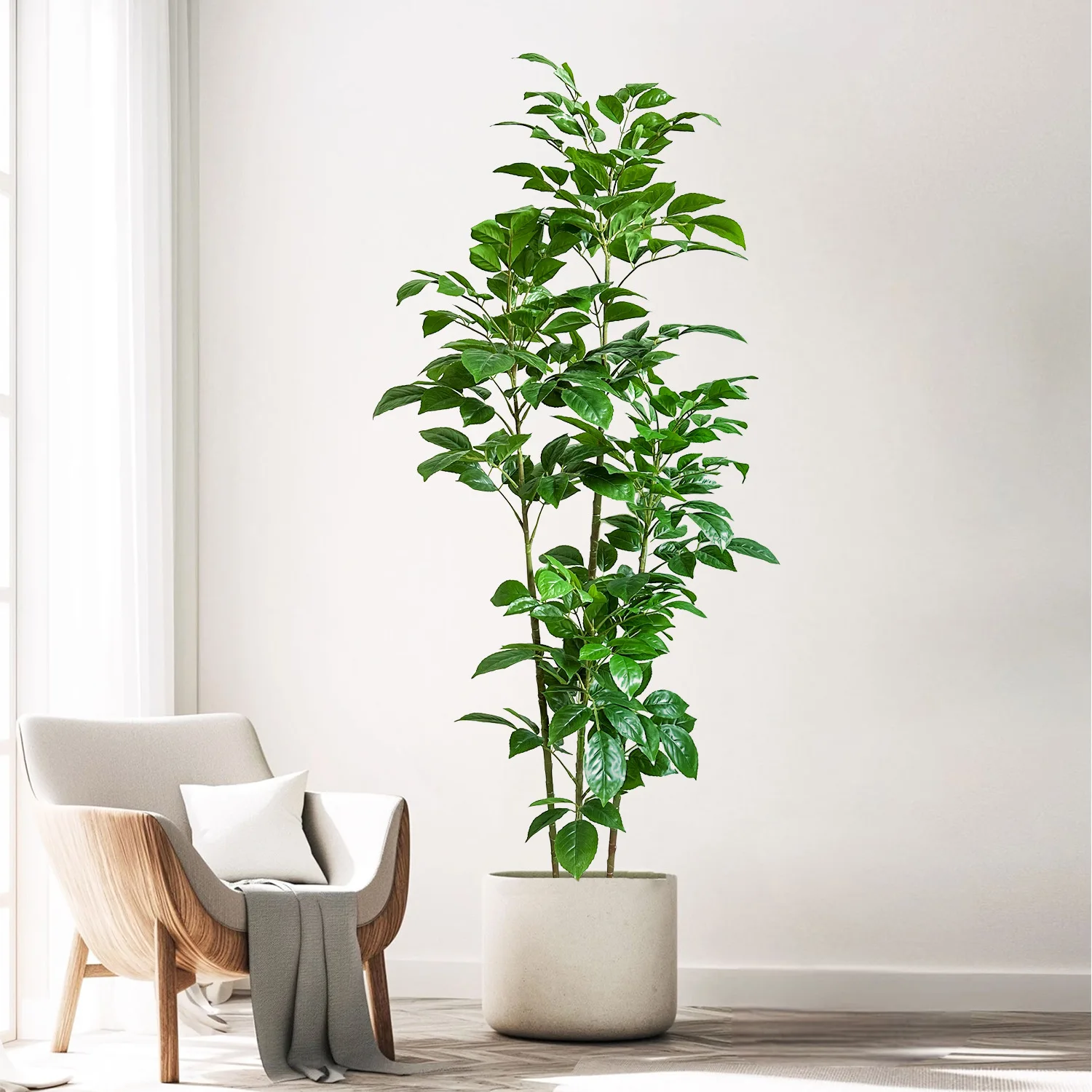 

Artificial Money Tree Plant,Fake Potted Plant,Ideal for Home,Wall Decor,Outdoor Decor and Accessories,Modern Living Room Decor