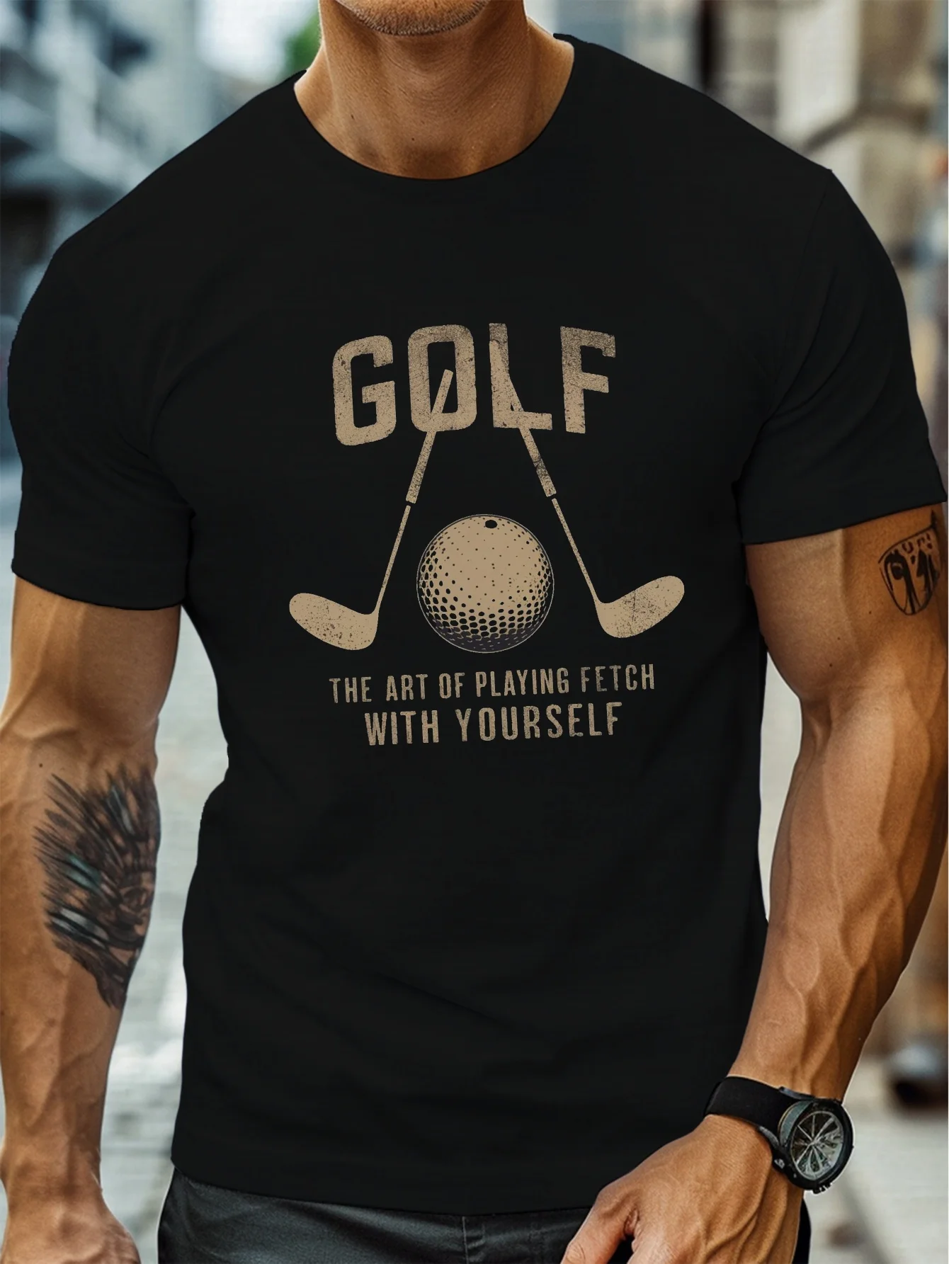 Casual Summer T-Shirts for Men in Large Sizes, Featuring Humorous Golf-Themed Graphics, Perfect for Big and Tall Friends to Wear on a Daily Basis.