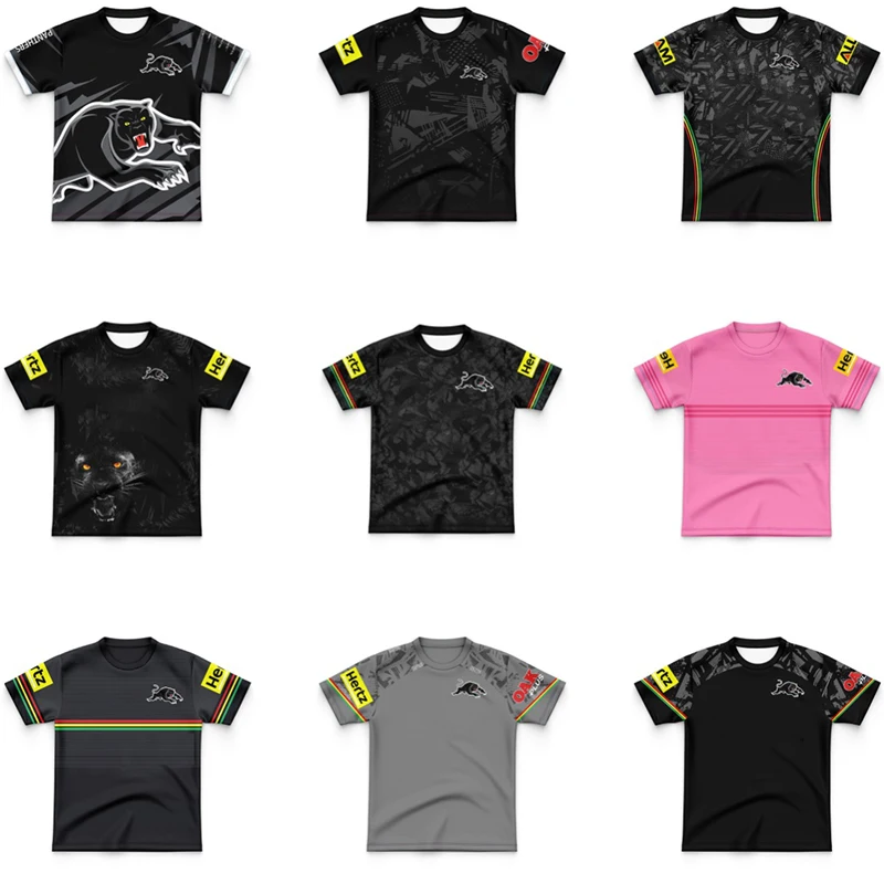 

Enrith Panthers 2024 Rugby Jersey Home and Away Children's Set T-shirt High Quality Multiple High Quality Fishing Shirts