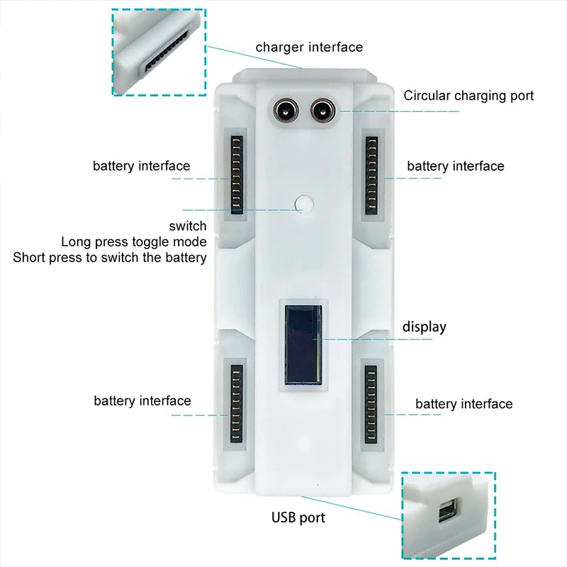 For FIMI X8 SE 2022 V2 Drone Battery Multi-Function Fast Charger Smart Charging Manager Charging Hub Maintenance Accessories Kit