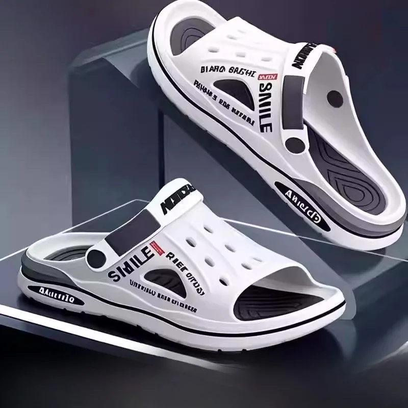 

Breathable Slip-On Sandals Men's Summer Outdoor Wear Anti-Slip Thi Bot Beach Trendy Dual-Purpose Sports Slippers