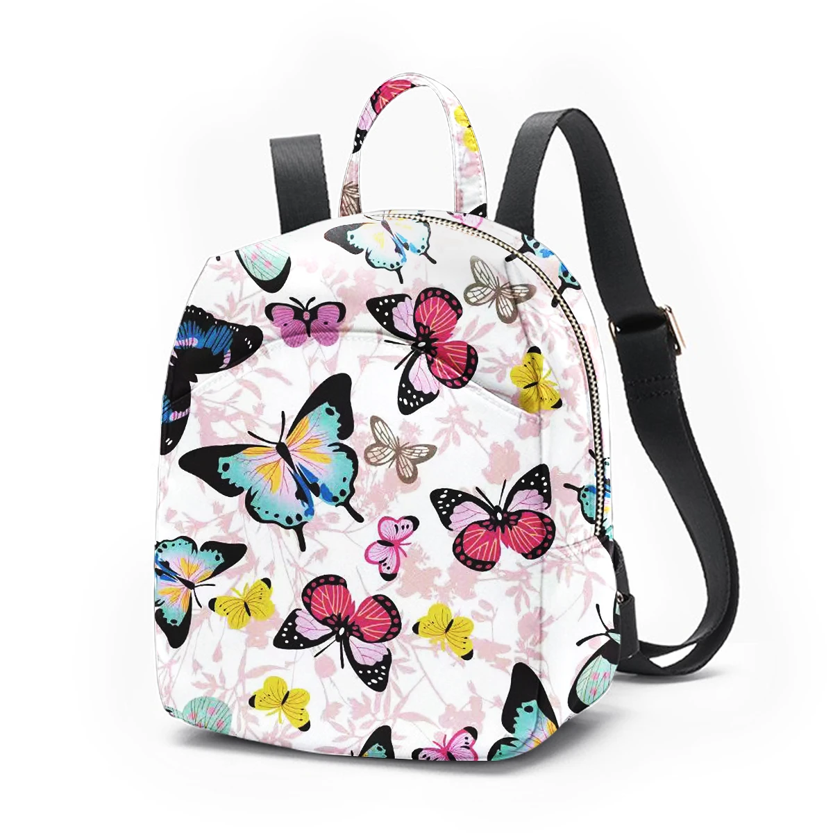 Butterfly Charm Mini Backpack for Women - Stylish & Durable School Bag with Multiple Compartments - Perfect for Campus & Everyda