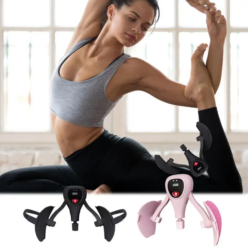 Inner Thigh Exerciser Effective Adjustable Non-Slip Muscle Strengthener Legs Fitness Accessory Toning Tool Floor Exercise