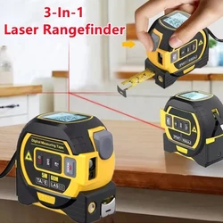 Tape Laser rangefinder Backlight Rangefinder Measuring device 3-in-1 Laser rangefinder 5M with backlit LCD display