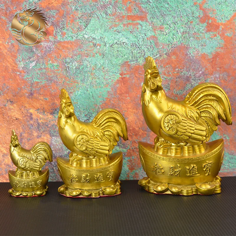 真鍮元宝大銅酉玄関装飾幸運の飾り