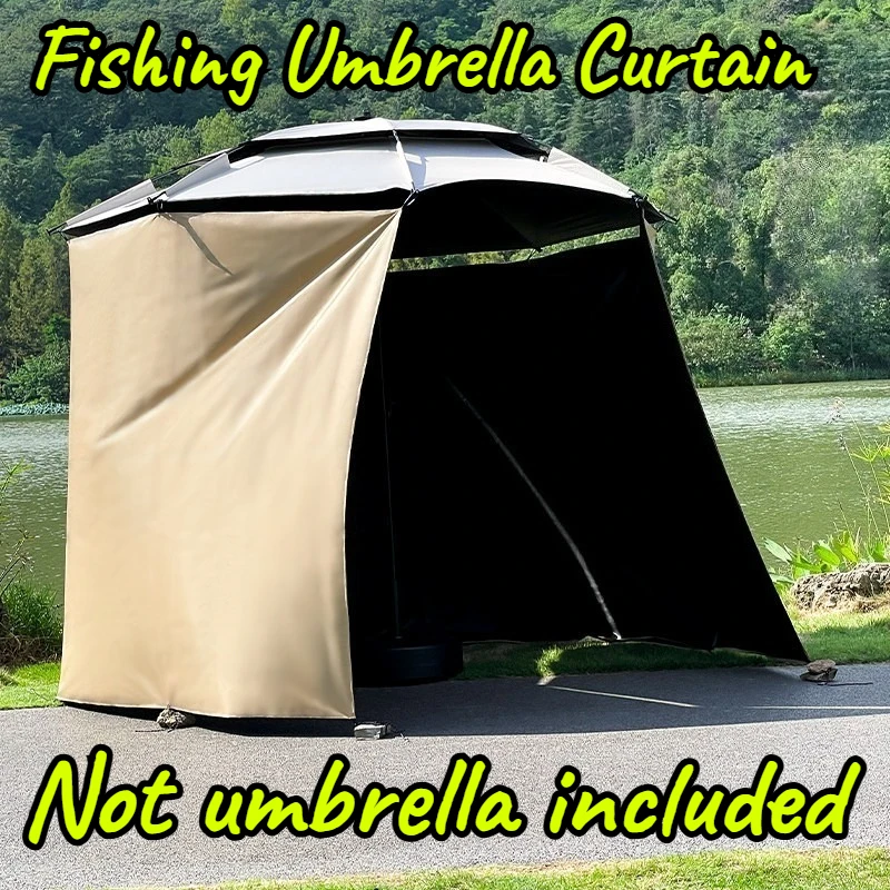 Outdoor Fishing Umbrella Tarpaulin Lightweight Large Sunshade Curtain Multi-functional Umbrellas Curtain Fishing Tackle Supplies