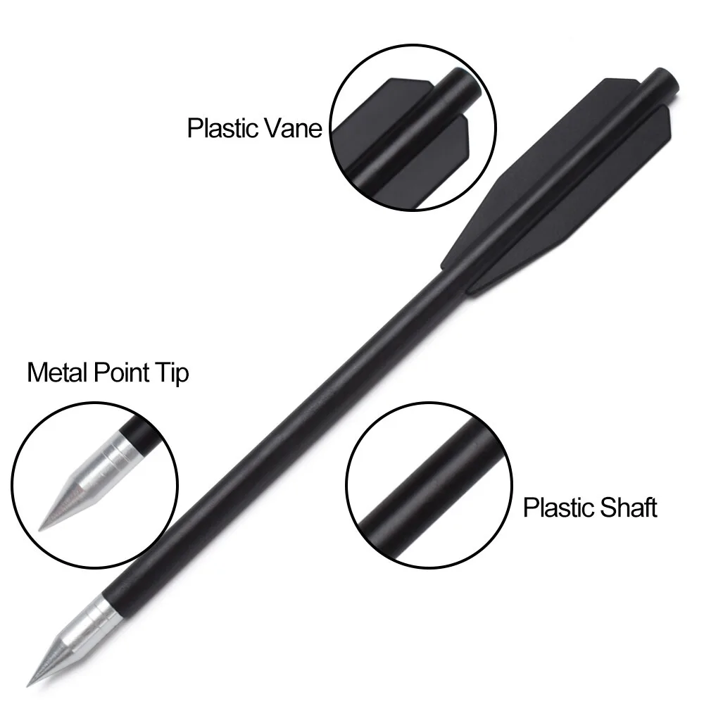 36/60 قطعة 6.3 بوصة البلاستيك القوس والنشاب البراغي القوس والنشاب الصيد السهام الصلب نصائح لمسدس القوس والنشاب الصغير في الهواء الطلق 50-80lbs استهداف #3