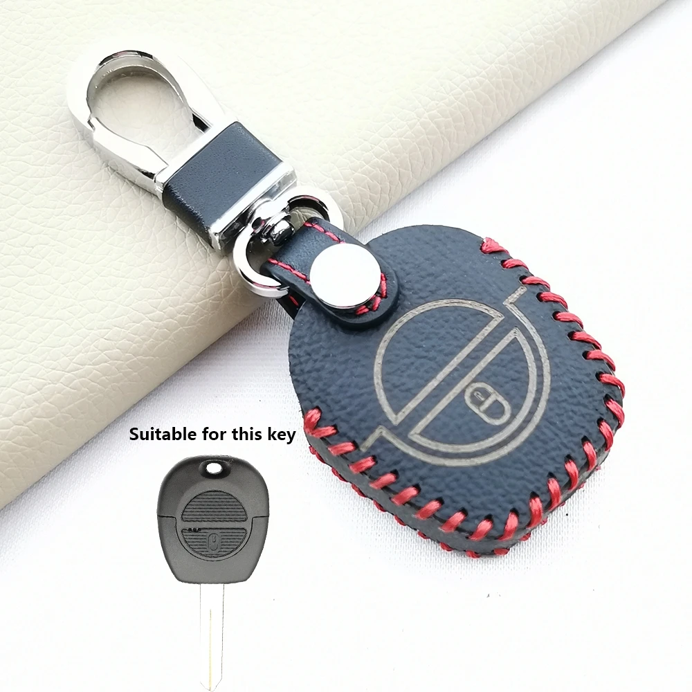 2 Buttons Car Key Case Cover For Nissan Micra Almera Navara X-Trail Tino Primera Terrano Patrol K12 P12 Remote Holder Keychain