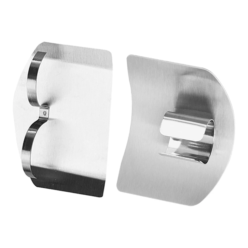 

2Pcs Stainless Steel Finger Guard Protector for Cutting Chopping Safe Vegetable Kitchen Tool Fingers Protection Guards