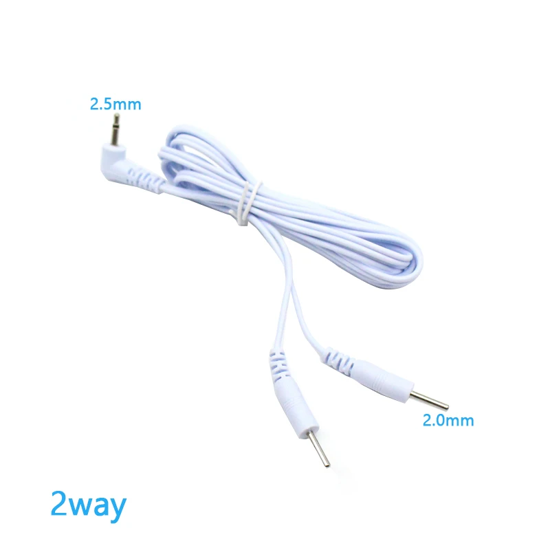 2Pins & 4Pins Head 2.5mm Plug Electrode Wires Cable for TENS Unit massager Machine Wires Line Wire for Electrode Pads