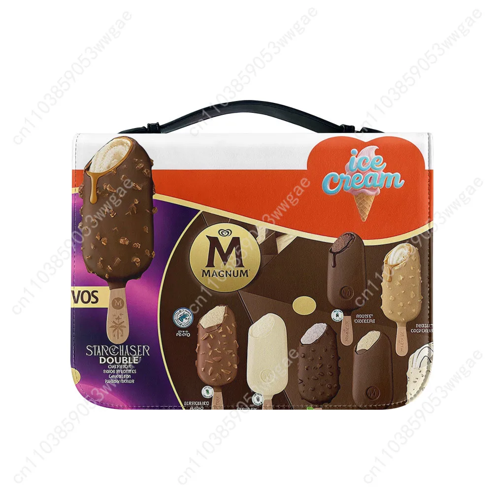 Ice Cream Bible Bags Christian Gifts Personalized Covers Bible Pack Waterproof Leather Bag High Quality Pockets Package Case