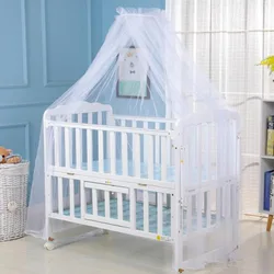 Universal Netting Mosquito Net Foldable Infant Canopy Round Bed Canopy Mosquito Net For Baby Summer Baby Crib Net Crib Dome