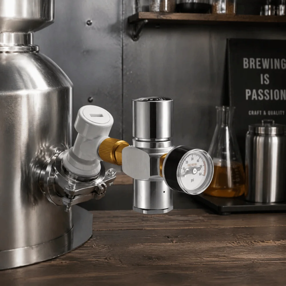 Mini Design Nitrogen Pressure Gauge 3/8UNF Thread N2 Specific Mini Pressure Gauge Pressure Display Gas Strap Gauge
