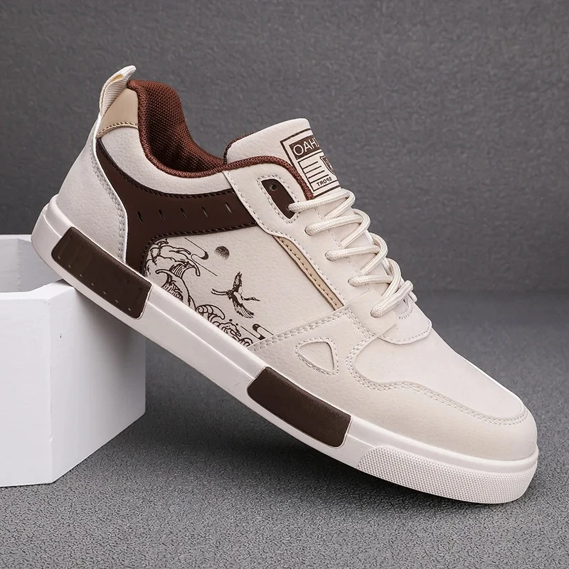 Zapatos de hombre 2025, nuevas zapatillas de deporte de corte bajo para hombre de verano, impermeables, antideslizantes, cómodas, resistentes al desgaste, zapatos informales de gran tamaño